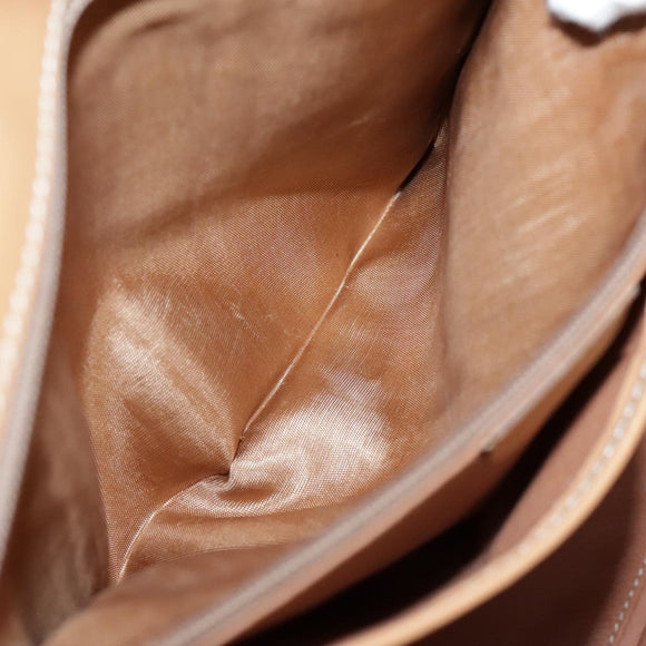 CELINE Macadam Canvas Hand Bag Coated Canvas Beige Auth yk15582V