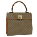 CELINE Macadam Canvas Hand Bag Coated Canvas Beige Auth yk15582V-1