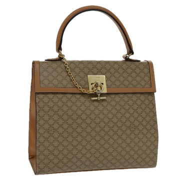 CELINE Macadam Canvas Hand Bag Coated Canvas Beige Auth yk15582V