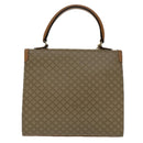 CELINE Macadam Canvas Hand Bag Coated Canvas Beige Auth yk15582V-2