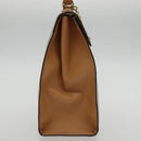 CELINE Macadam Canvas Hand Bag Coated Canvas Beige Auth yk15582V-3