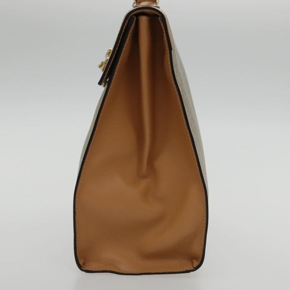 CELINE Macadam Canvas Hand Bag Coated Canvas Beige Auth yk15582V