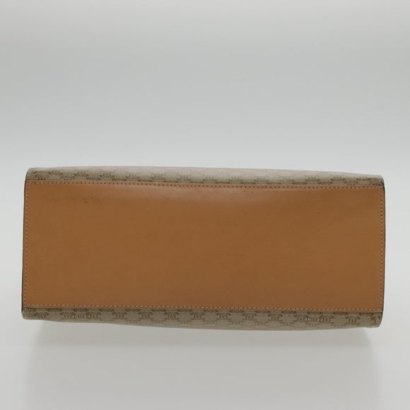 CELINE Macadam Canvas Hand Bag Coated Canvas Beige Auth yk15582V