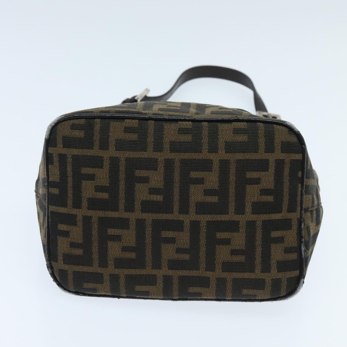 FENDI Zucca Canvas Mamma Baguette Shoulder Bag Brown Auth yk15584