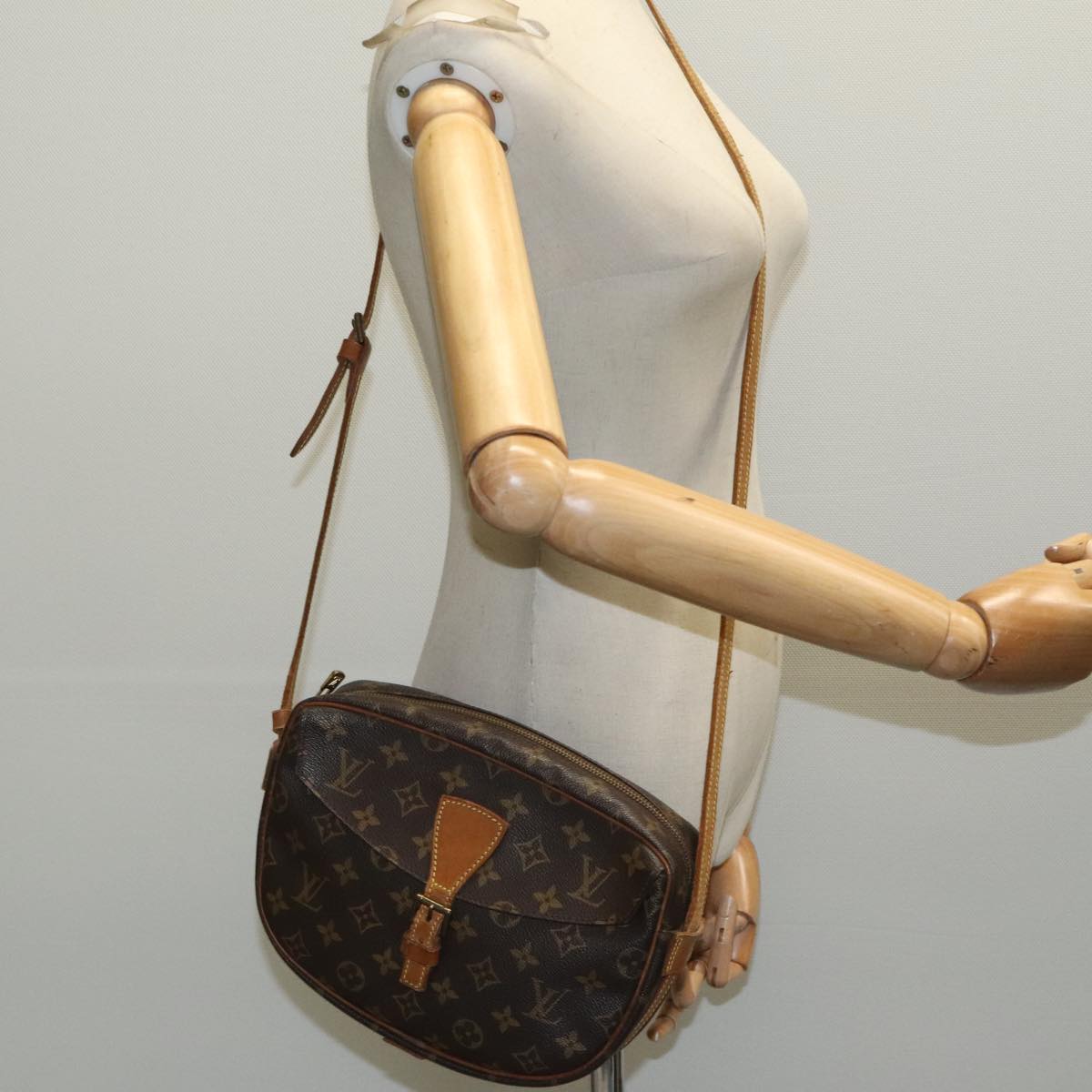 LOUIS VUITTON Monogram Jeune Fille MM Shoulder Bag M51226 LV Auth yk15597