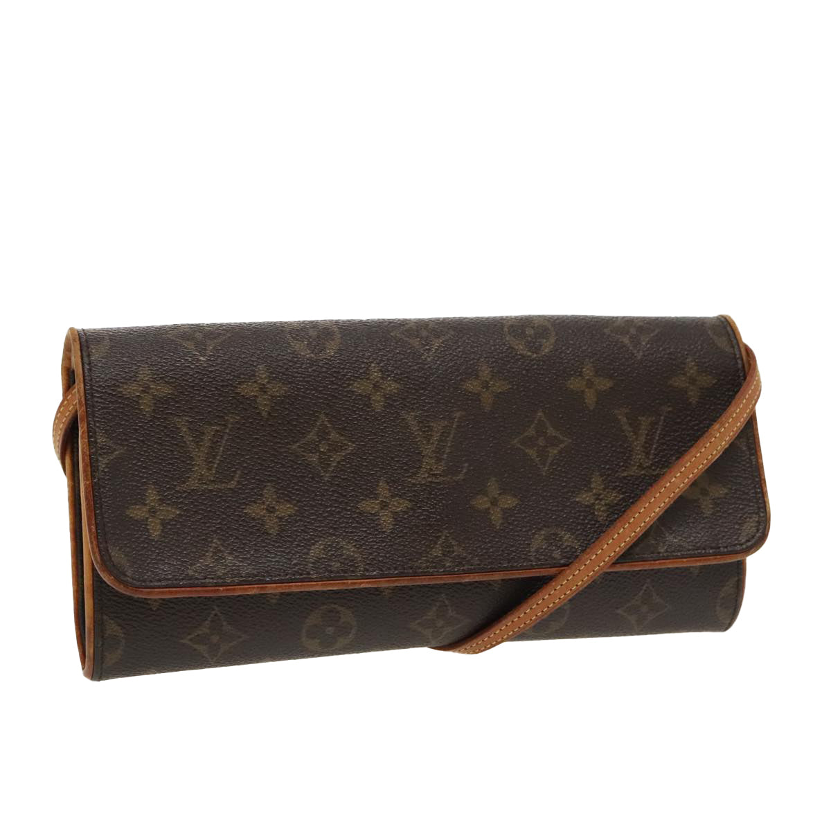 LOUIS VUITTON Monogram Pochette Twin GM Shoulder Bag M51852 LV Auth yk15598