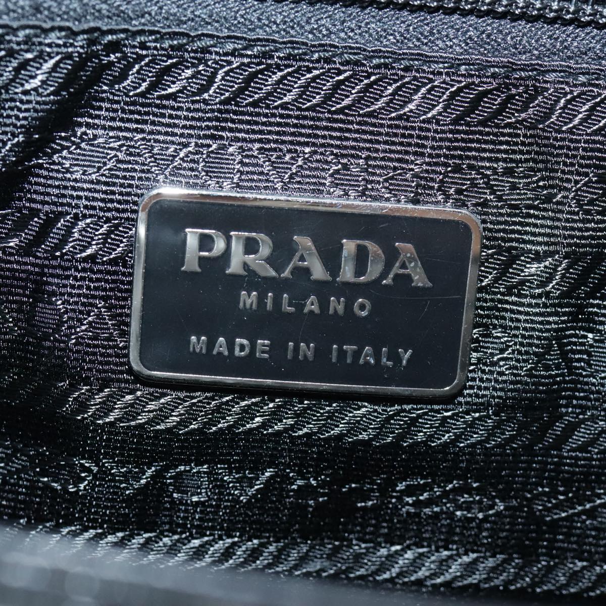 PRADA Hand Bag Nylon Black Auth yk15603