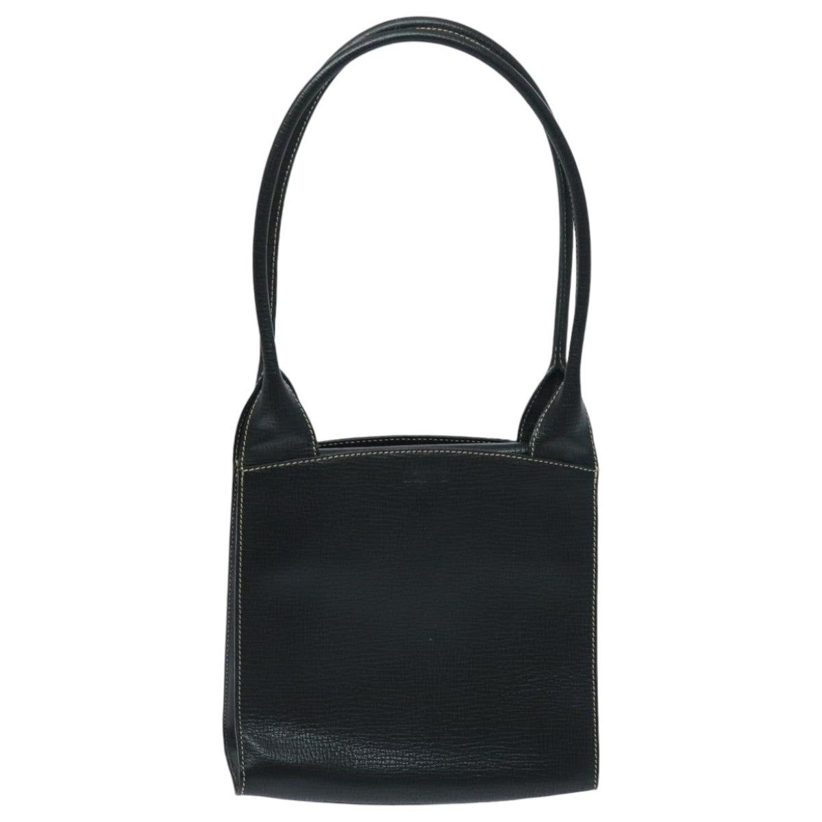 LOEWE Shoulder Bag Leather Black Auth yk15636