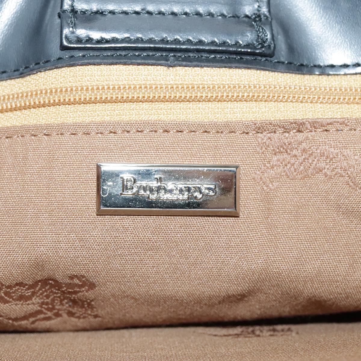 Burberrys Nova Check Shoulder Bag Beige Black Auth yk15637