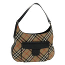 Burberrys Nova Check Shoulder Bag Beige Black Auth yk15637-1