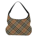 Burberrys Nova Check Shoulder Bag Beige Black Auth yk15637-2