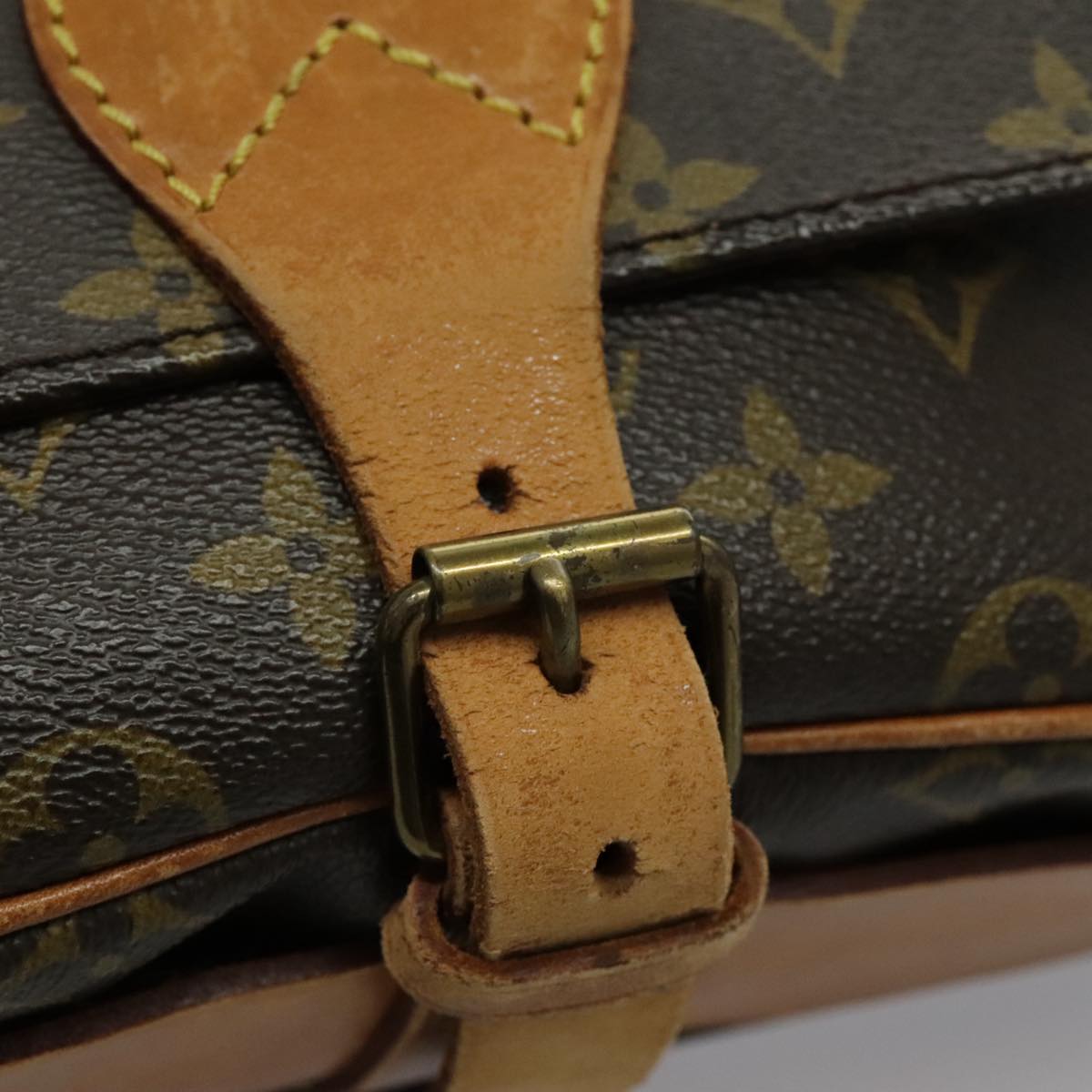 LOUIS VUITTON Monogram Cartouchiere MM Shoulder Bag M51253 LV Auth yk15638