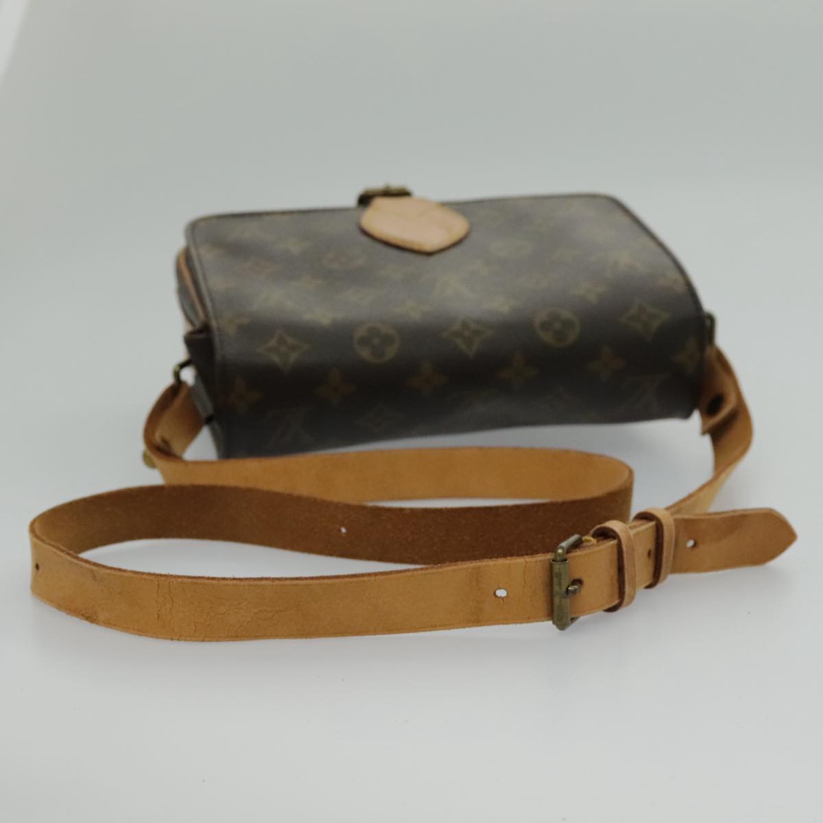 LOUIS VUITTON Monogram Cartouchiere MM Shoulder Bag M51253 LV Auth yk15638