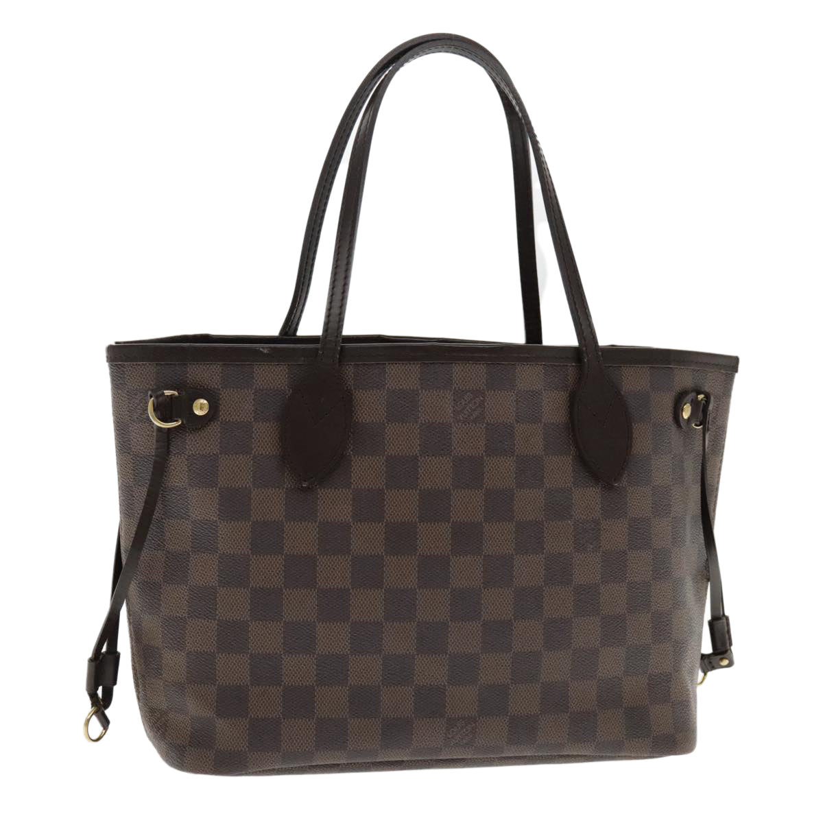 LOUIS VUITTON Damier Ebene Neverfull PM Tote Bag N51109 LV Auth yk15644