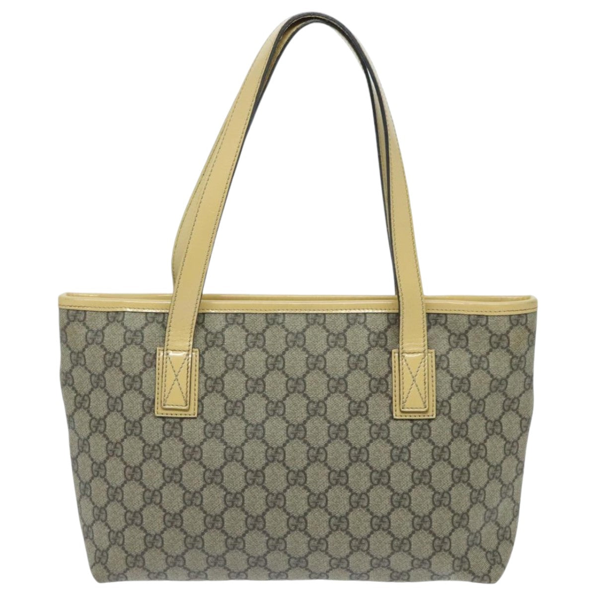 GUCCI GG Canvas Tote Bag Coated Canvas Beige Auth yk15646 - 0