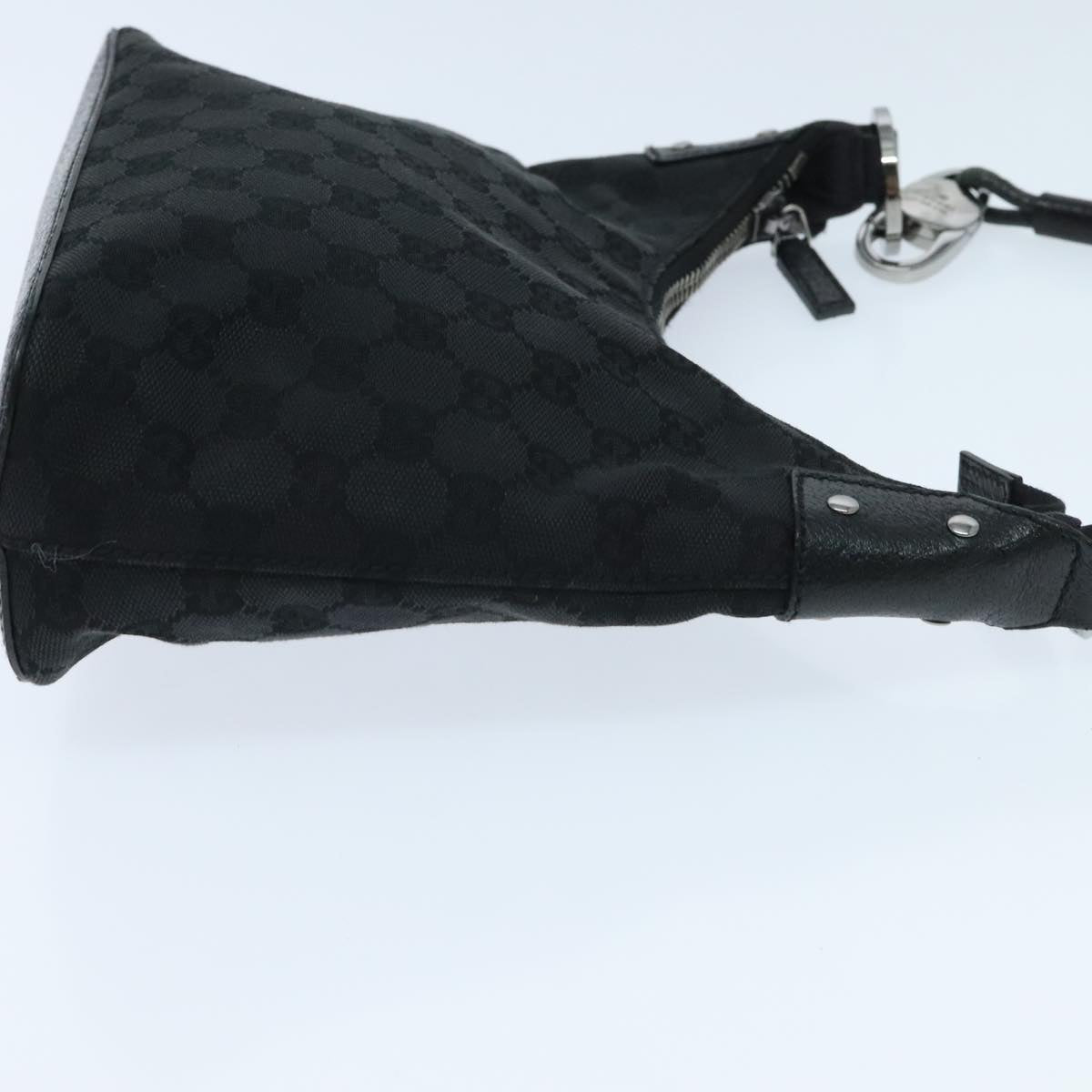 GUCCI GG Canvas Shoulder Bag Black Auth yk15651