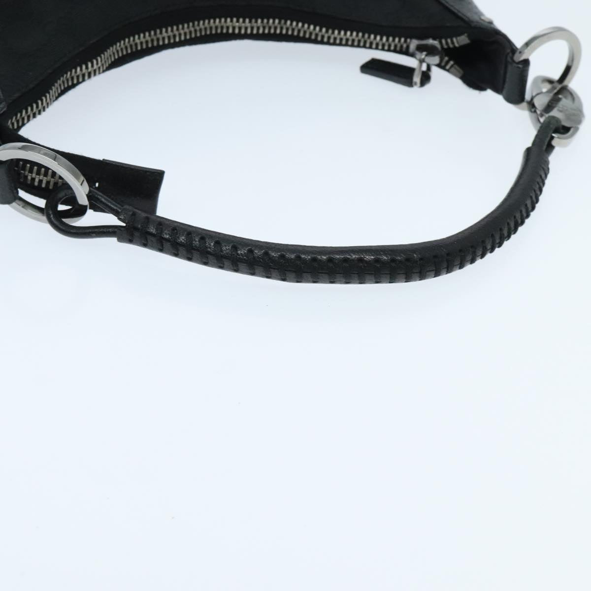 GUCCI GG Canvas Shoulder Bag Black Auth yk15651