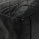 CHANEL Matelasse Chain Tote Bag Caviar Skin GST Black CC Auth yk15656M-9