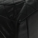 CHANEL Matelasse Chain Tote Bag Caviar Skin GST Black CC Auth yk15656A-16