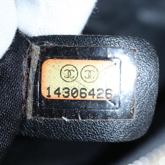 CHANEL Matelasse Chain Tote Bag Caviar Skin GST Black CC Auth yk15656A