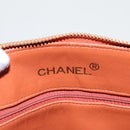 CHANEL Matelasse Chain Shoulder Bag Caviar Skin Orange Gold CC Auth yk15664A-18