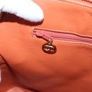 CHANEL Matelasse Chain Shoulder Bag Caviar Skin Orange Gold CC Auth yk15664A-21