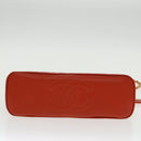 CHANEL Matelasse Chain Shoulder Bag Caviar Skin Orange Gold CC Auth yk15664A-5