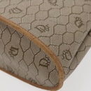 Christian Dior Honeycomb Shoulder Bag PVC Leather Beige Auth yk15668-9