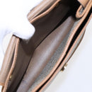 Christian Dior Honeycomb Shoulder Bag PVC Leather Beige Auth yk15668-22