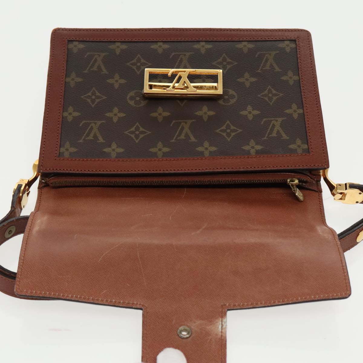 LOUIS VUITTON Monogram Sac Dauphine Shoulder Bag M51410 LV Auth yk15688