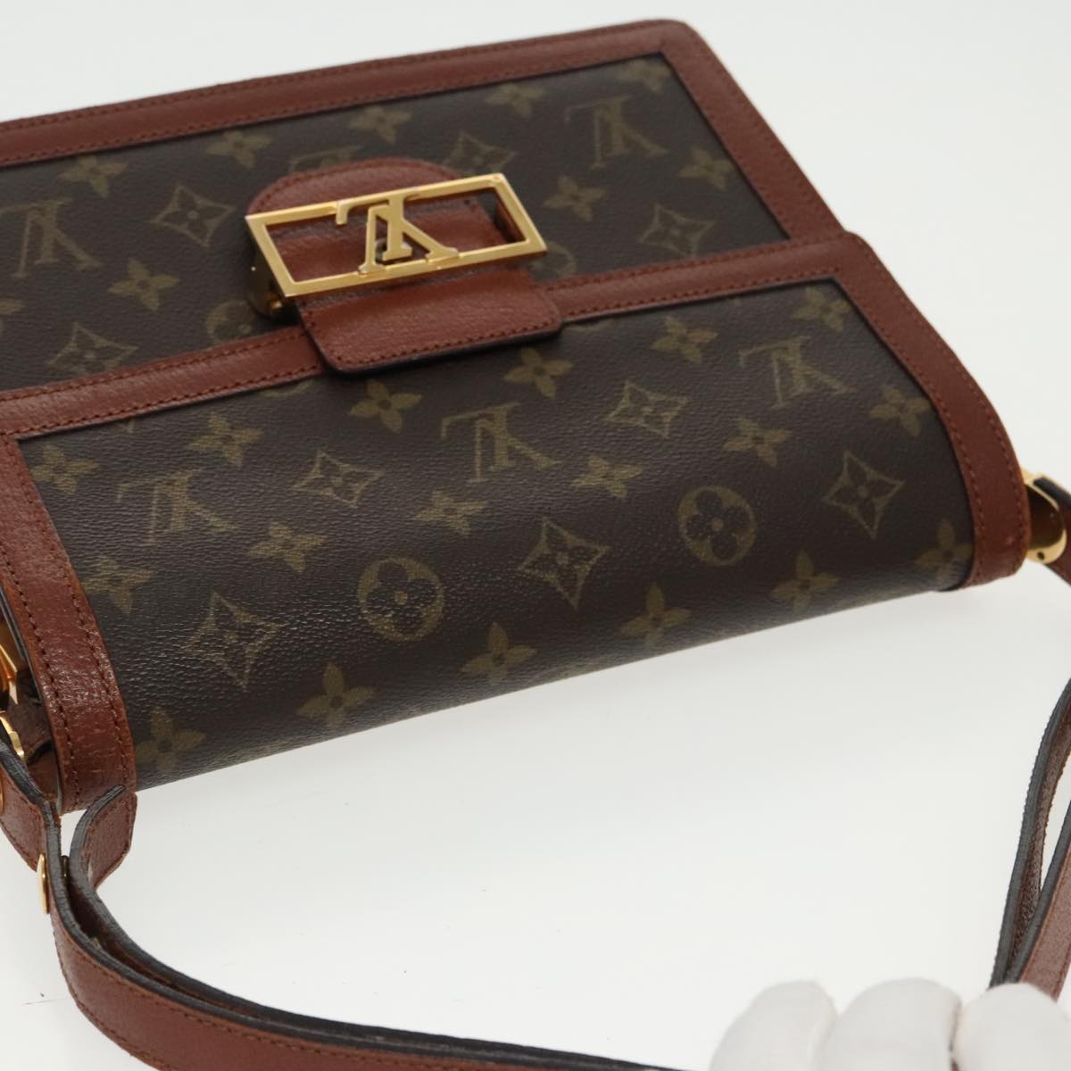 LOUIS VUITTON Monogram Sac Dauphine Shoulder Bag M51410 LV Auth yk15688