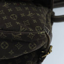 LOUIS VUITTON Monogram Mini Lin Saumur PM Bag Brown Ebene M95227 LV Auth yk15698-16