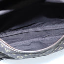 LOUIS VUITTON Monogram Mini Lin Saumur PM Bag Brown Ebene M95227 LV Auth yk15698-11