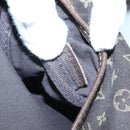 LOUIS VUITTON Monogram Mini Lin Saumur PM Bag Brown Ebene M95227 LV Auth yk15698-12