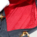 Christian Dior Canage Hand Bag Nylon Black Gold Auth yk15712-12