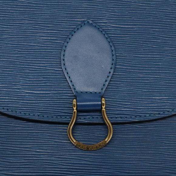 LOUIS VUITTON Epi Saint Cloud GM Shoulder Bag Toledo Blue M52195 LV Auth yk15714V