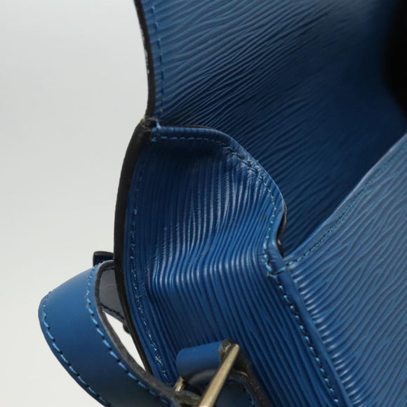 LOUIS VUITTON Epi Saint Cloud GM Shoulder Bag Toledo Blue M52195 LV Auth yk15714V