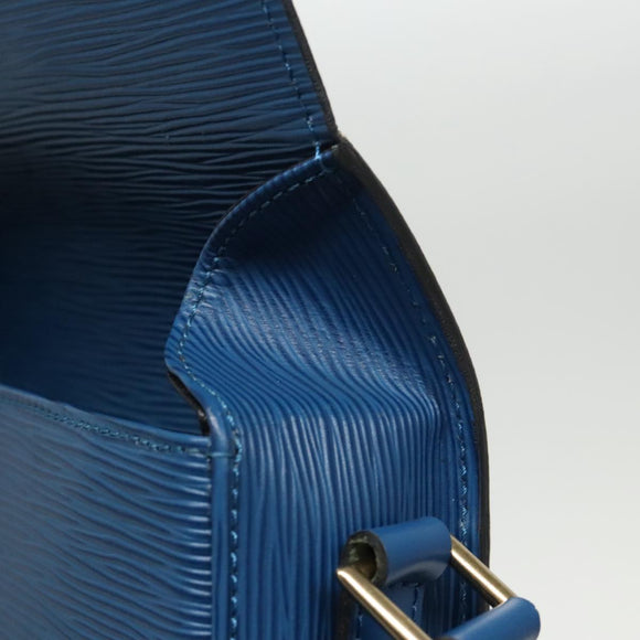 LOUIS VUITTON Epi Saint Cloud GM Shoulder Bag Toledo Blue M52195 LV Auth yk15714V