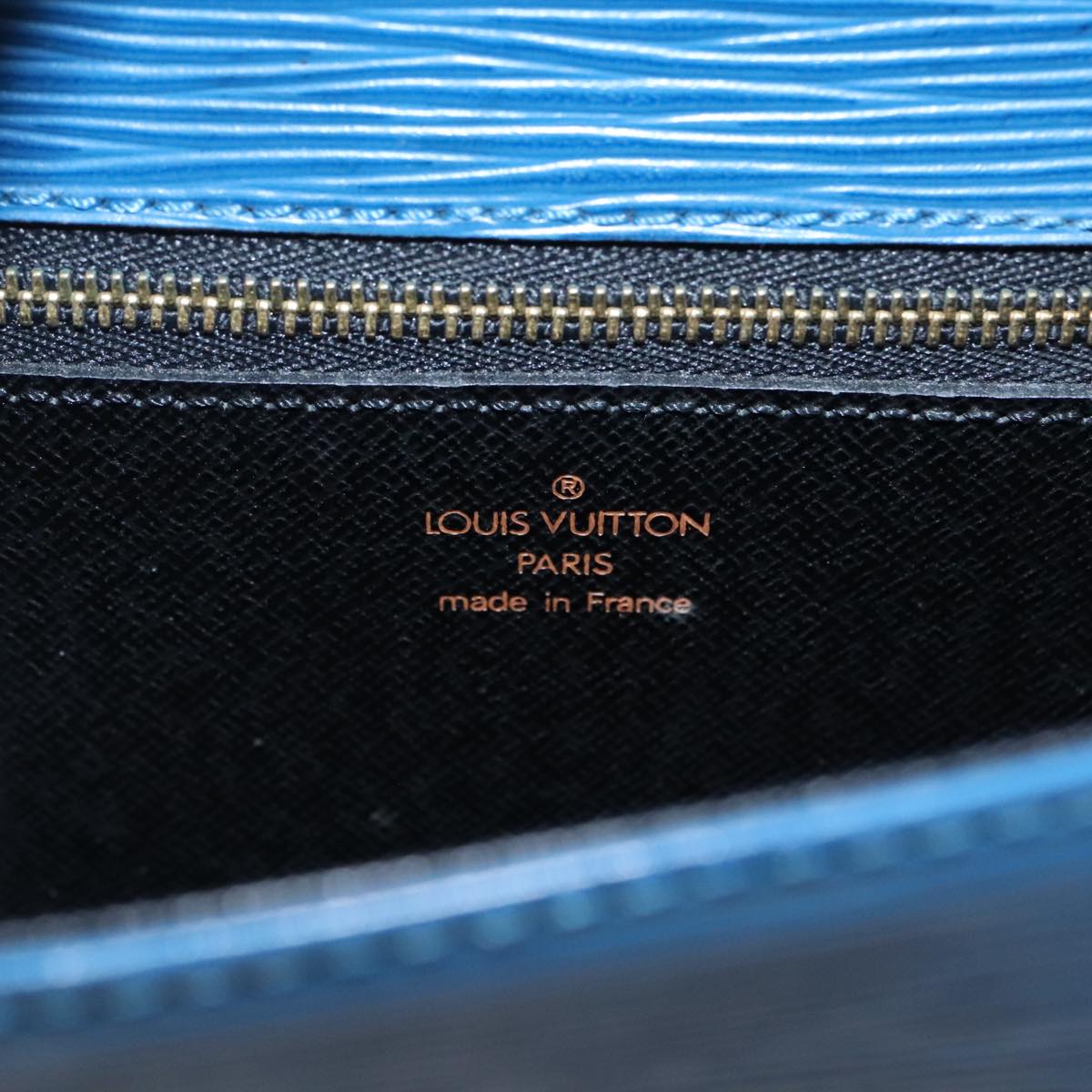 LOUIS VUITTON Epi Saint Cloud GM Shoulder Bag Toledo Blue M52195 LV Auth yk15714