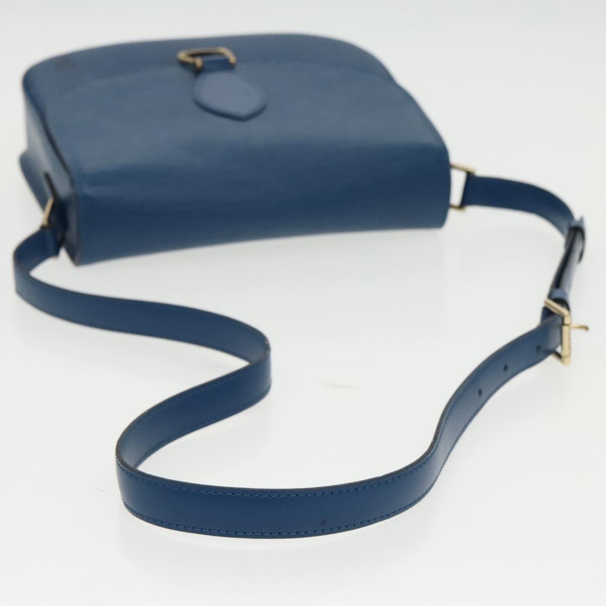 LOUIS VUITTON Epi Saint Cloud GM Shoulder Bag Toledo Blue M52195 LV Auth yk15714