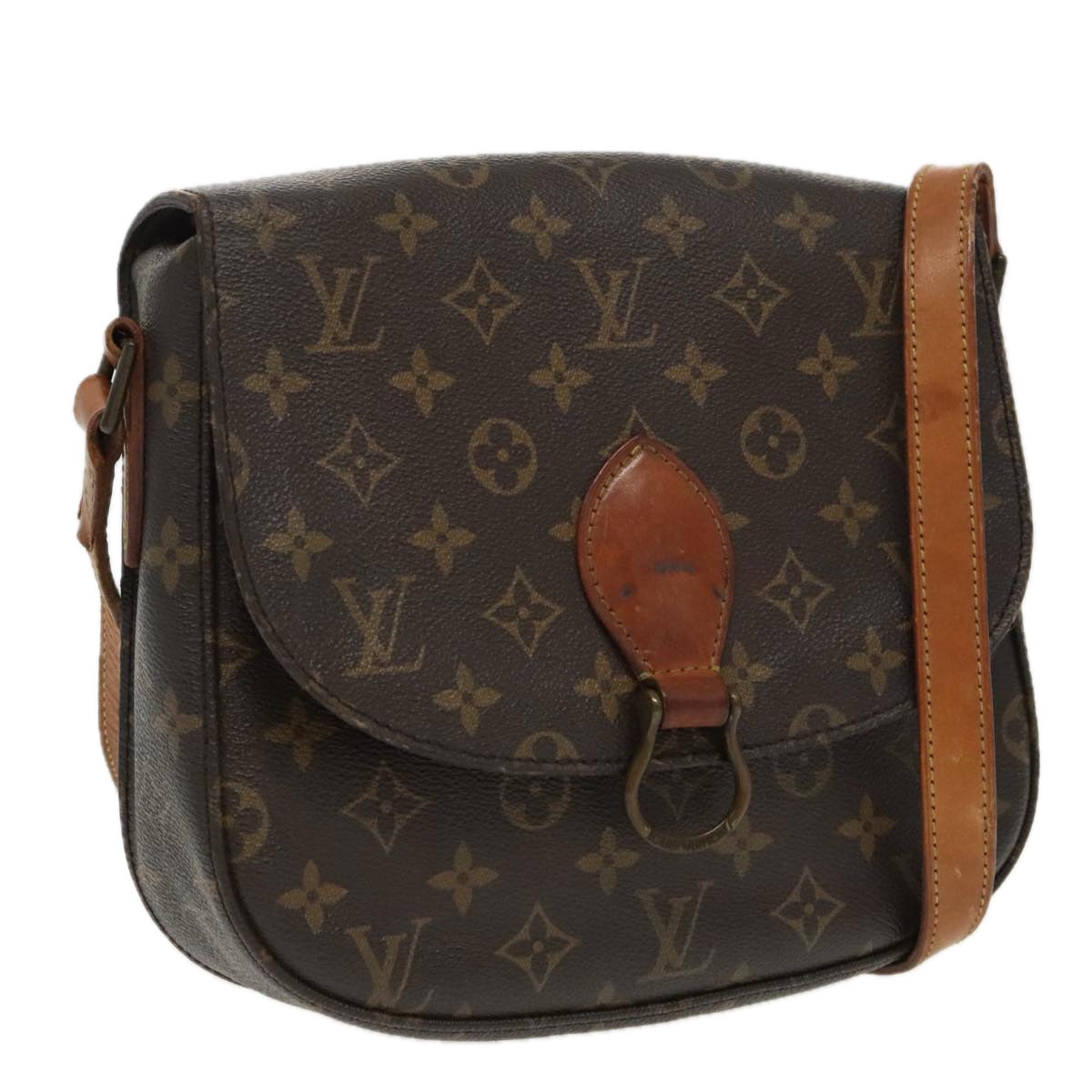 LOUIS VUITTON Monogram Saint Cloud GM Shoulder Bag M51242 LV Auth yk15729