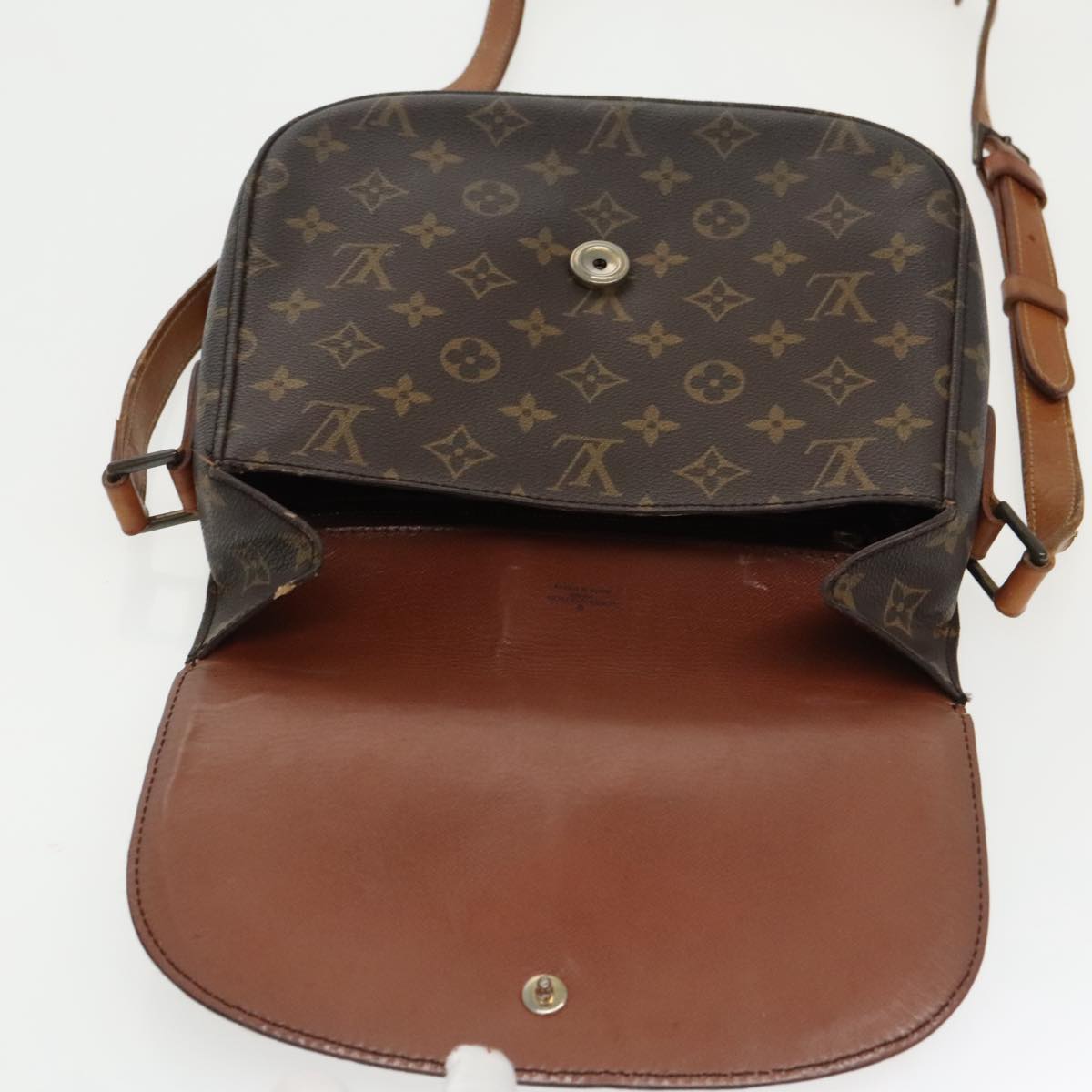 LOUIS VUITTON Monogram Saint Cloud GM Shoulder Bag M51242 LV Auth yk15729