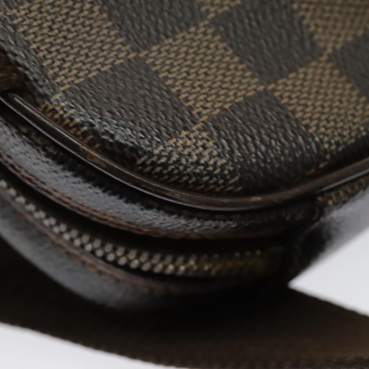 LOUIS VUITTON Damier Ebene Pochette Gange Shoulder Bag SPO N48048 Auth yk15731