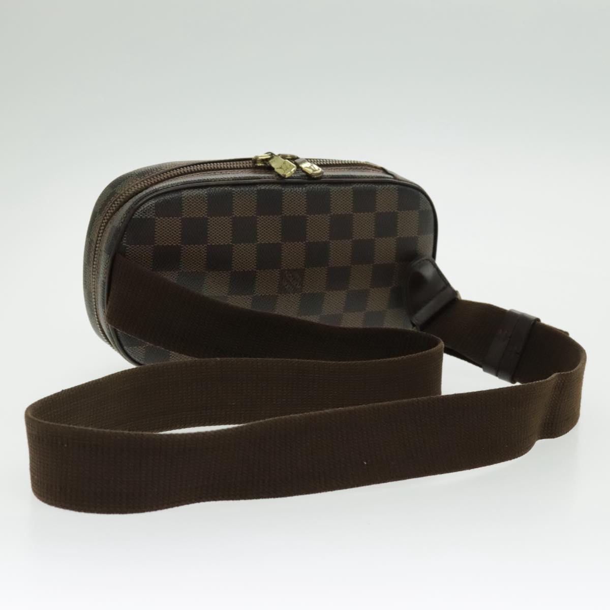 LOUIS VUITTON Damier Ebene Pochette Gange Shoulder Bag SPO N48048 Auth yk15731