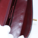 CHANEL Matelasse Turn Lock Chain Hand Bag Lamb Skin Black Gold CC Auth yk15738AV-10