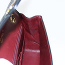 CHANEL Matelasse Turn Lock Chain Hand Bag Lamb Skin Black Gold CC Auth yk15738AV-20