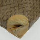 GUCCI Micro GG Canvas Tote Bag PVC Leather Beige Auth yk15747-9