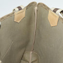 GUCCI Micro GG Canvas Tote Bag PVC Leather Beige Auth yk15747-19