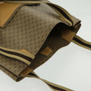 GUCCI Micro GG Canvas Tote Bag PVC Leather Beige Auth yk15747-6