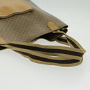 GUCCI Micro GG Canvas Tote Bag PVC Leather Beige Auth yk15747-7